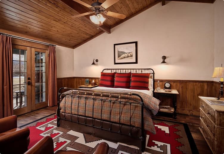 the lodge at trinchera reserve and lodge queen room with patio